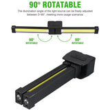 7-Speed Dimming Flash Gym Lamp for Posing Portable Magnet LED Posing Lamp with Hanging Hook Selfie Light with 180 Degree Folding